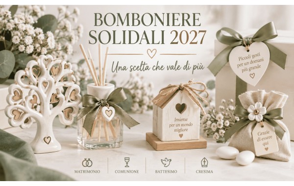 Bomboniere Solidali 2027: Cosa Sono, Come Funzionano e Come Sceglierle